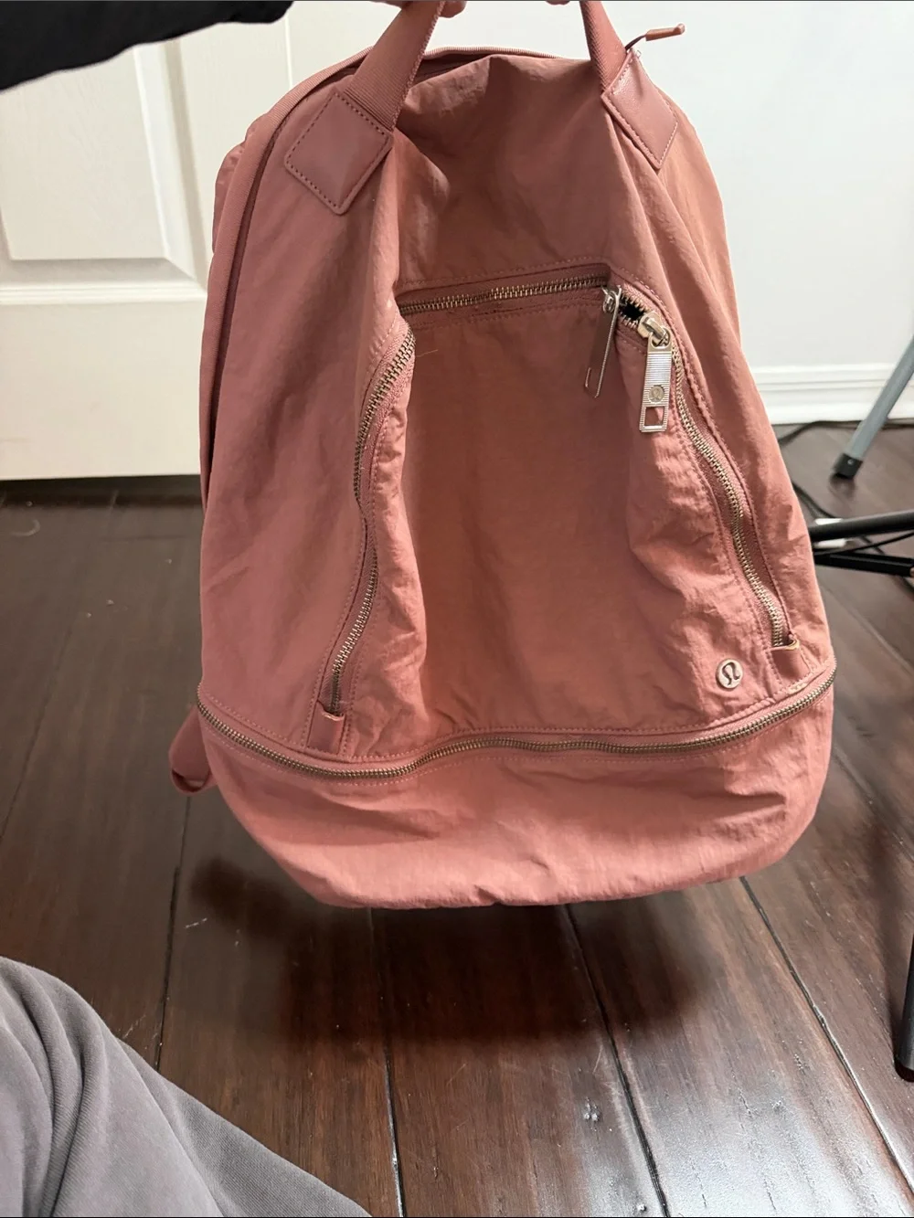 Lululemon Blush dusty pink Everyday Backpack flaws
